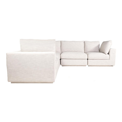 Justin Classic L Modular Sectional Taupe - Contemporary Modern Design