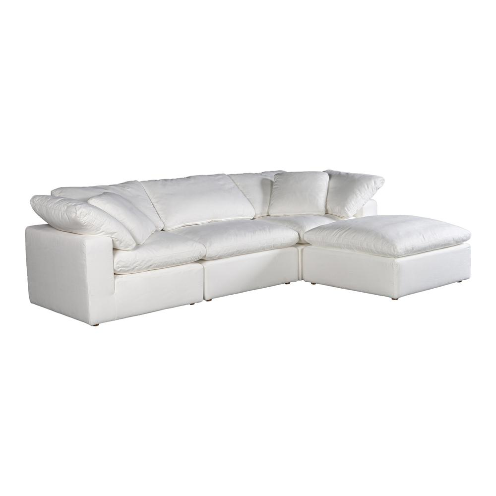 CLAY LOUNGE MODULAR SECTIONAL LIVESMART FABRIC CREAM