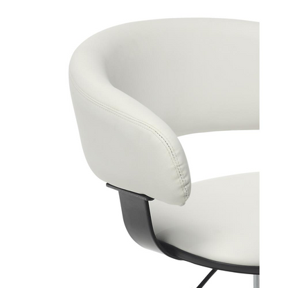 White Gas Lift Desk Chair - Navarrete Furniture