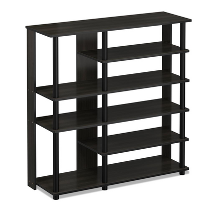 Turn-N-Tube Multi Storage Shoe Rack - Espresso/Black | Furinno