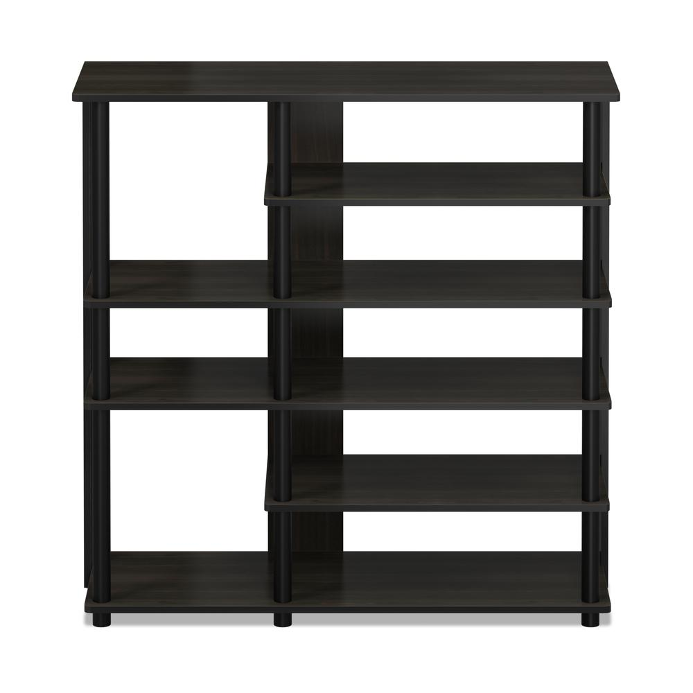 Turn-N-Tube Multi Storage Shoe Rack - Espresso/Black | Furinno