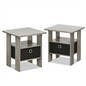 Petite End Table Bedroom Night Stand, Set of Two 🌙🛏️ - Stylish and Functional Furniture for Your Home