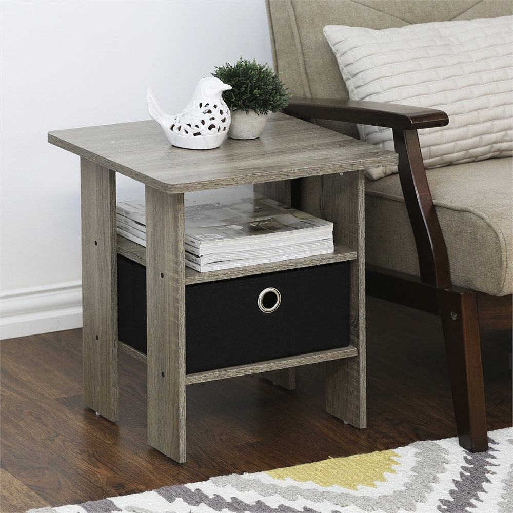 Petite End Table Bedroom Night Stand, Set of Two 🌙🛏️ - Stylish and Functional Furniture for Your Home