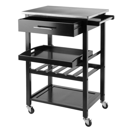 Anthony Kitchen Cart Stainless Steel - Modern and Functional Cart for Your Kitchen