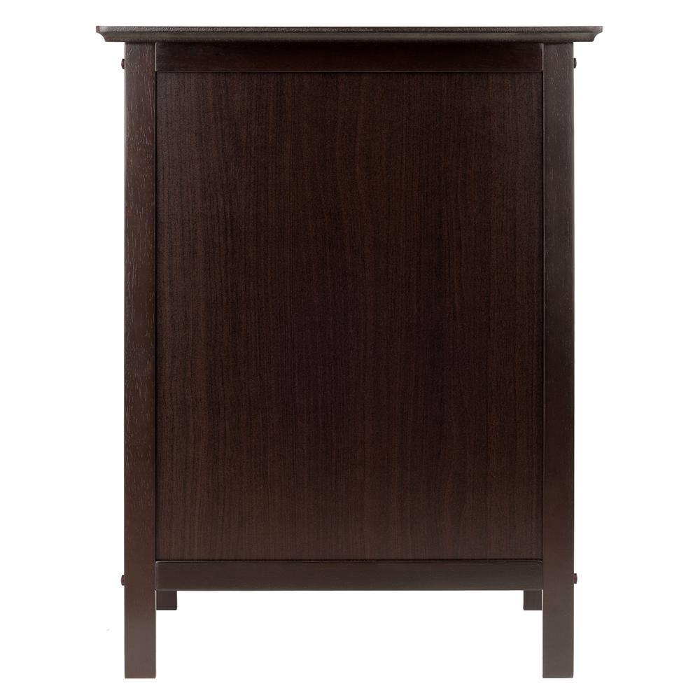 Marcel Accent Table in Coffee Finish - Mission-Style Design | Full-Size Drawer - Navarrete Furniture