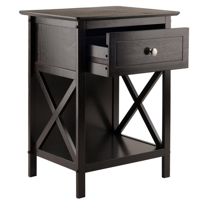 Xylia Accent Table in Rich Coffee Finish: Elevate Your Decor - Shop Now! - Navarrete Furniture