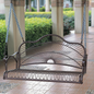 Elegant Bronze Bliss': Sun Ray Iron Swing for Ultimate Garden Charm