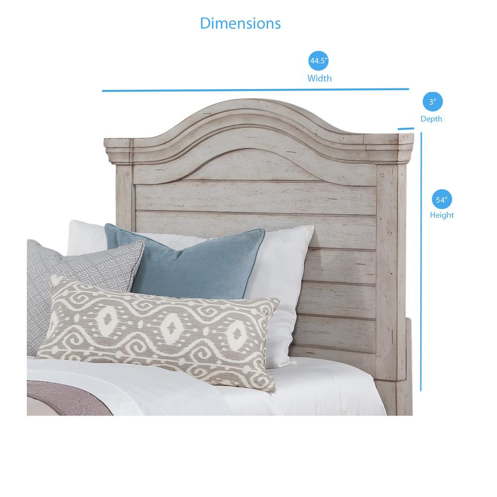 Stonebrook Twin Headboard Only - Antique Gray Finish