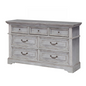 Stonebrook Dresser - Antique Gray Finish, 7 Drawers for Abundant Storage