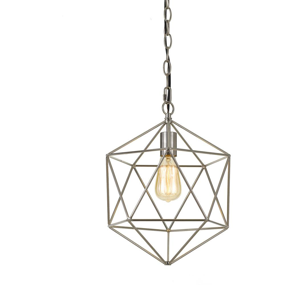 Bellini Triangles Pendant, 12"Wx13.75"H, Modern Geometric Design