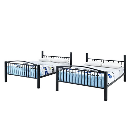 Heavy Metal Black Full Over Full Bunk Bed