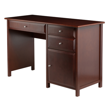 Delta Office Writing Desk Walnut - Contemporary Workspace Solution