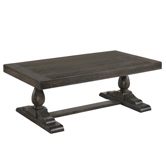 Upgrade Your Living Room with the Best Master Furniture Amy 52" Transitional Wood Coffee Table in Dove Gray