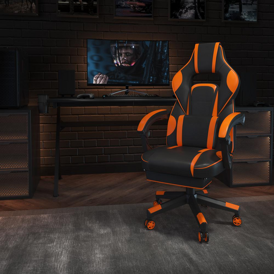 X40 Gaming Chair Racing Ergonomic Computer Chair - Black/Orange