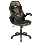 X10 Gaming Chair: Racing, Ergonomic, Flip-up Arms - Camo/Black LeatherSoft