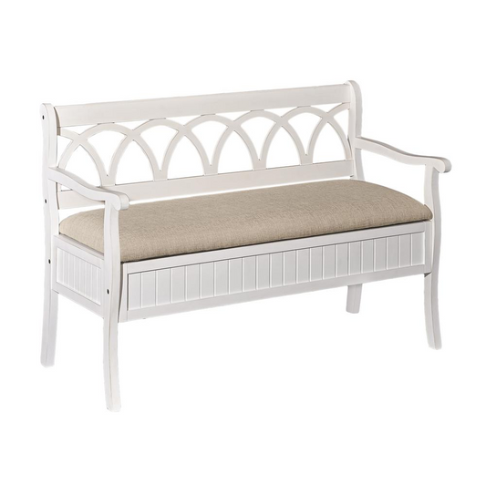 Elliana Storage Bench - White | Stylish and Functional | Buy Now