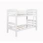 Levi Bunk Bed - White | Twin Over Twin | Pine Wood Construction