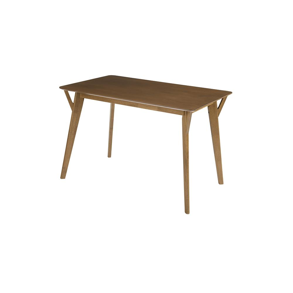 Mid-Modern Style Dining Table with 4 Chairs | Toffee Finish