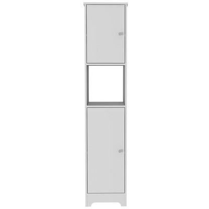 Yaka Linen Cabinet White - Spacious Storage Solution for Limited Spaces