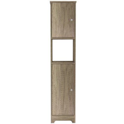 Yaka Linen Cabinet Weathered Oak | Spacious Storage Solution