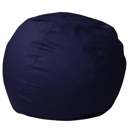 Kids and Teens - Small Solid Navy Blue Bean Bag Chair