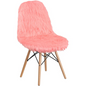 Hermosa Pink Shaggy Dog Chair: Stylish Accent Piece