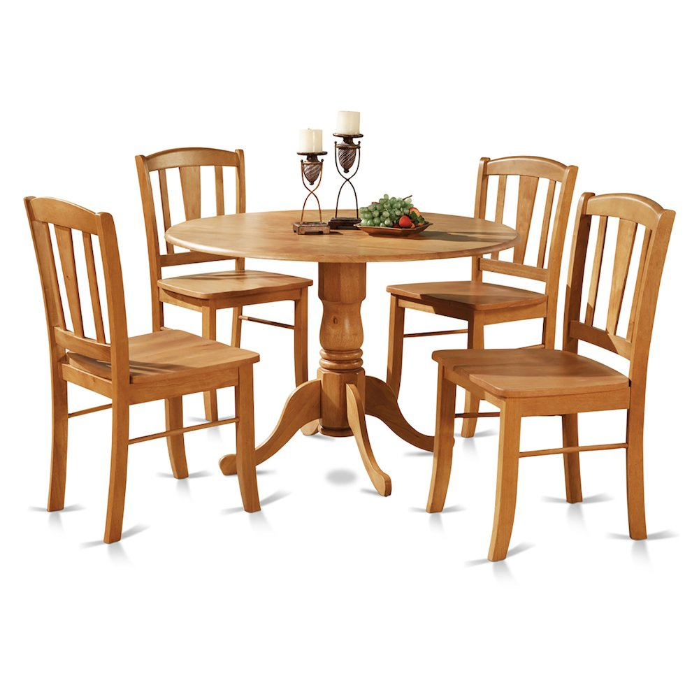 5 Pc Small Kitchen Table and Chairs Set - Compact and Stylish Dining Set for Small Spaces