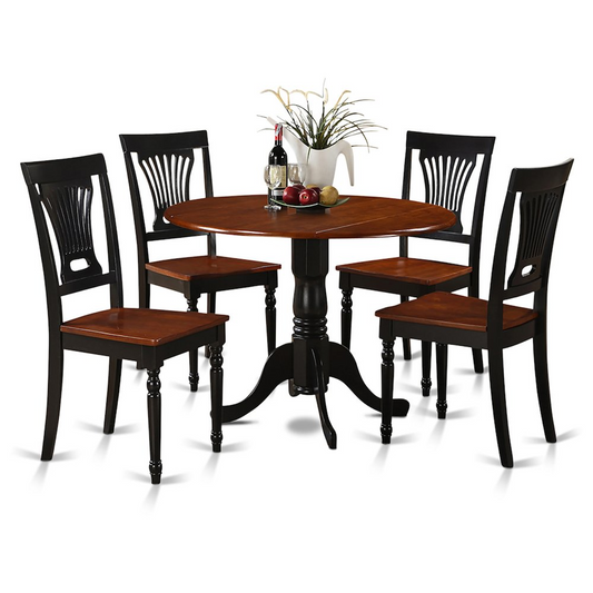 5 Pc Small Kitchen Table and Chairs Set - Elegant Dining Furniture