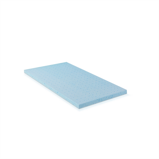 Angeland 2 INCH Cool Gel Ventilated Memory Foam Mattress Topper, TWIN