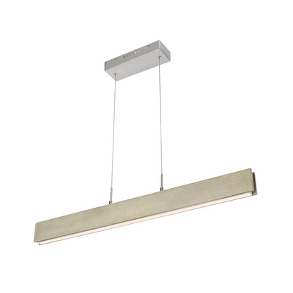 Colmar Dimmable Integrated LED Rubber Wood Ceiling Island Light