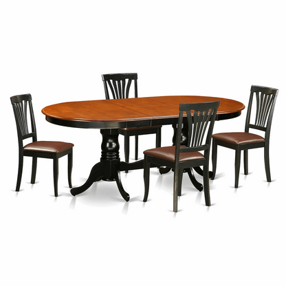 5  Pc  Dining  room  set-Dining  Table  with  4  Wooden  Dining  Chairs