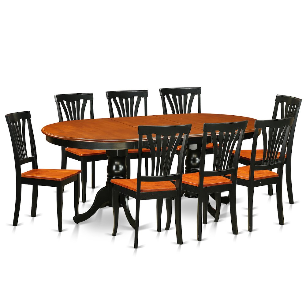 9 PC Dining Room Set - Dining Table with 8 Dining Chairs - Navarrete Furniture