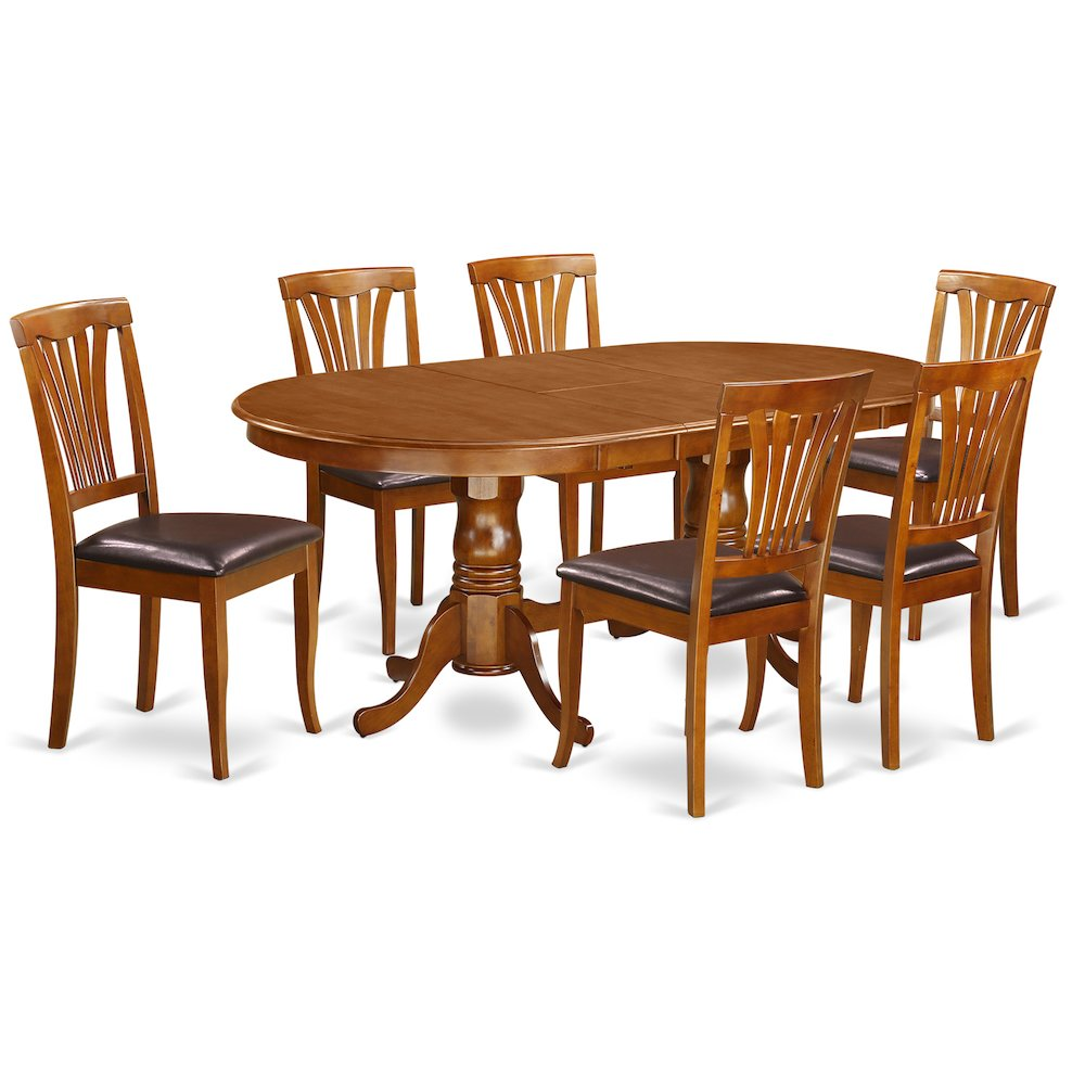 7 PC Dining Set - Dining Table and 6 Dining Chairs - Navarrete Furniture