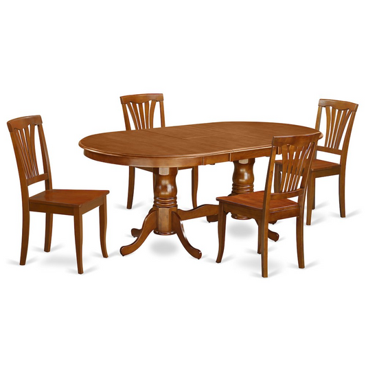 5 Pc Dining Set - Dining Table plus 4 Dining Chairs | Enhance Your Dining Experience - Navarrete Furniture