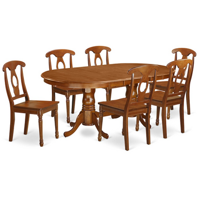 7 Pc Dining Room Set - Dining Table and 6 Dining Chairs - Navarrete Furniture