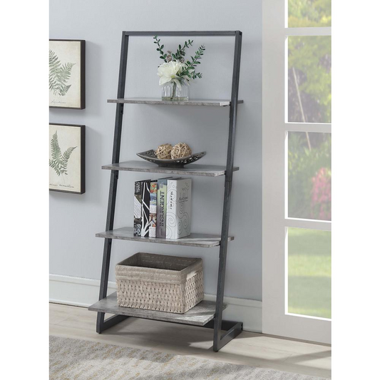 Stylish Graystone 4 Tier Ladder Bookcase/Shelf! 📚