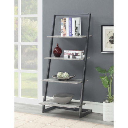 Stylish Graystone 4 Tier Ladder Bookcase/Shelf! 📚