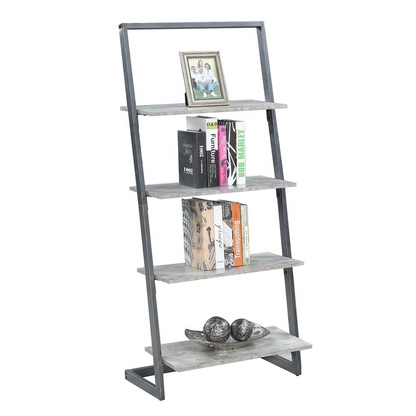 Stylish Graystone 4 Tier Ladder Bookcase/Shelf! 📚