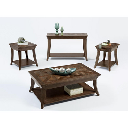 Rectangular Cocktail Table - Elegant Transitional Design | Dark Poplar Finish