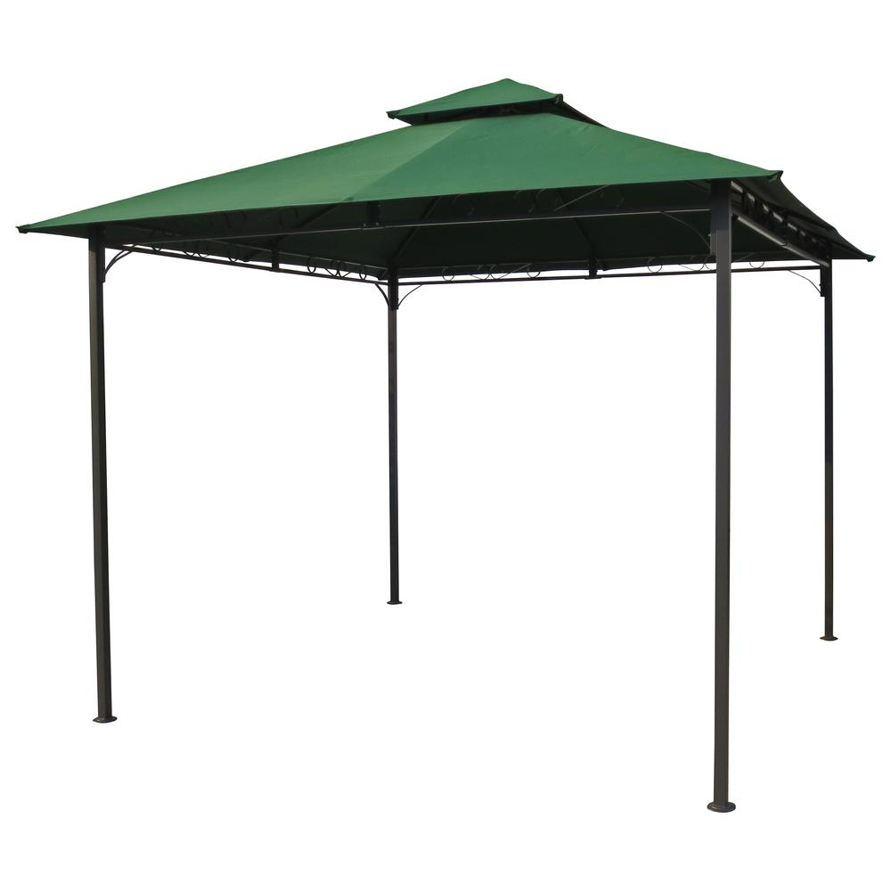 Square Vented Canopy Gazebo - Weather Resistant Outdoor Shelter