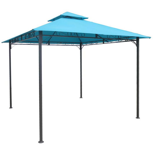 Square Vented Canopy Gazebo - Outdoor Shade & Shelter for All Weather Conditions