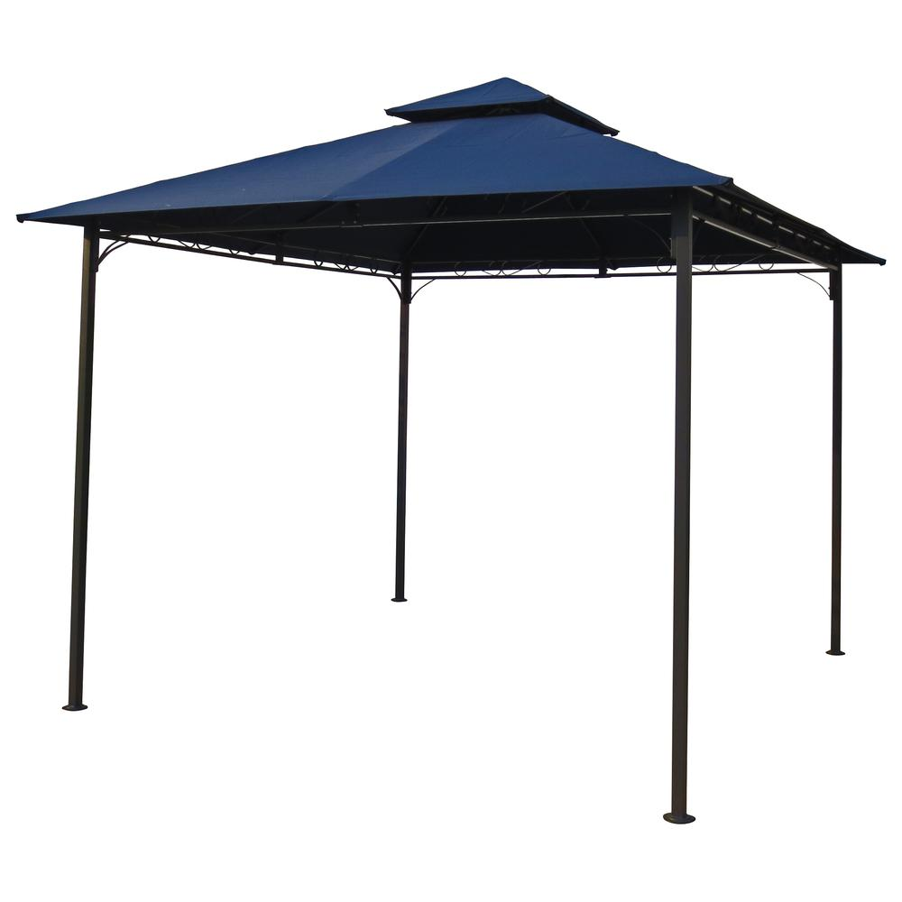 Square Vented Canopy Gazebo - All-Weather, UV Protected Polyester Canopy