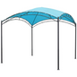 Square 10 Foot Dome Top Gazebo - Steel and Polyester Outdoor Canopy