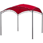 Square 10 Foot Dome Top Gazebo - Stylish Outdoor Shelter for Your Patio