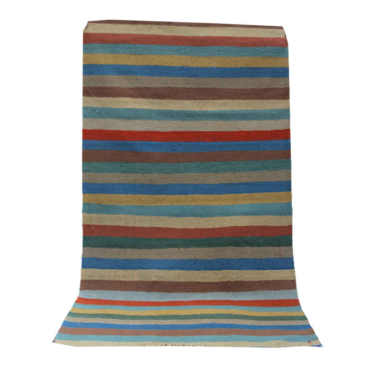 Modern Bluish Kilim Rug - Handwoven Wool Rug for Stylish Interiors | Fybernots