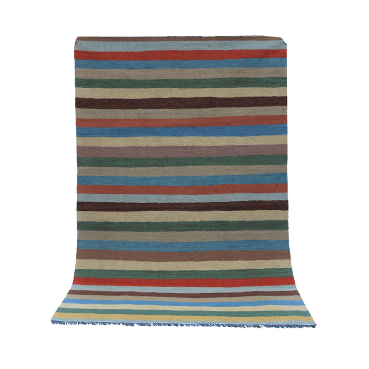 Modern Cactus Kilim Rug - Handwoven Wool, Colorful and Attractive