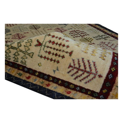 Handknotted Natural Gabbeh Rug - Colorful and Attractive Woolen Rug