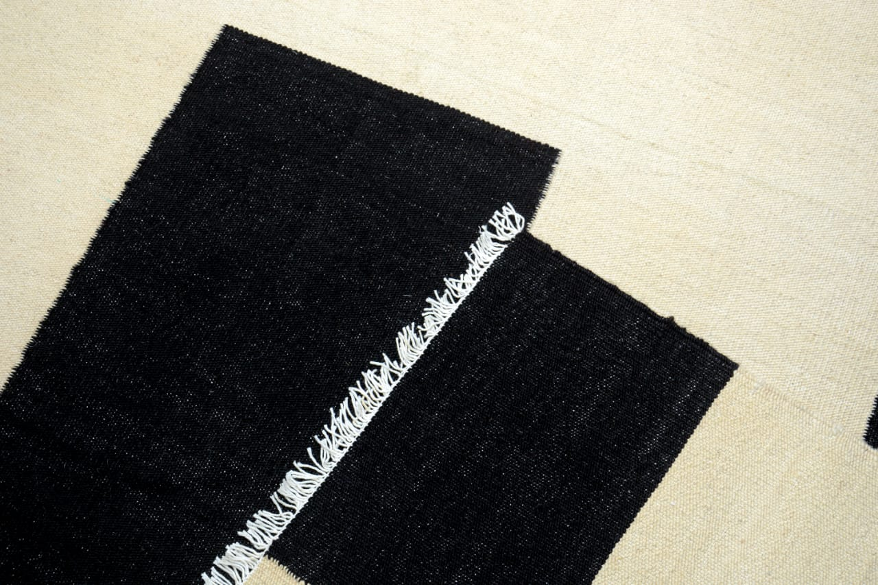 Handmade Black and White Rug Kilim - Stylish, Durable, and Unique | Fybernots