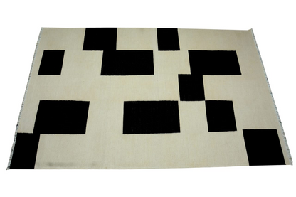 Handmade Black and White Rug Kilim - Stylish, Durable, and Unique | Fybernots