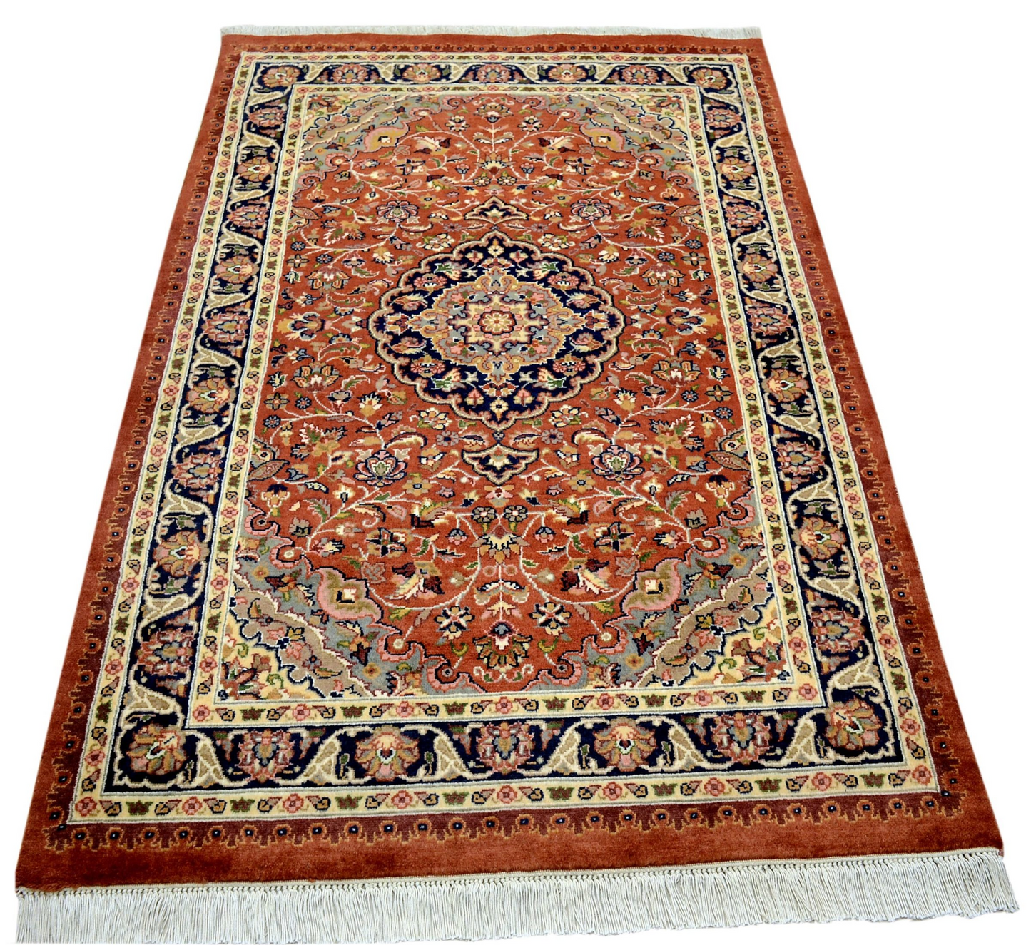 Kashan Hand Knotted Woolen Room Rugs - Colorful and Attractive Design | Add Elegance to Your Home